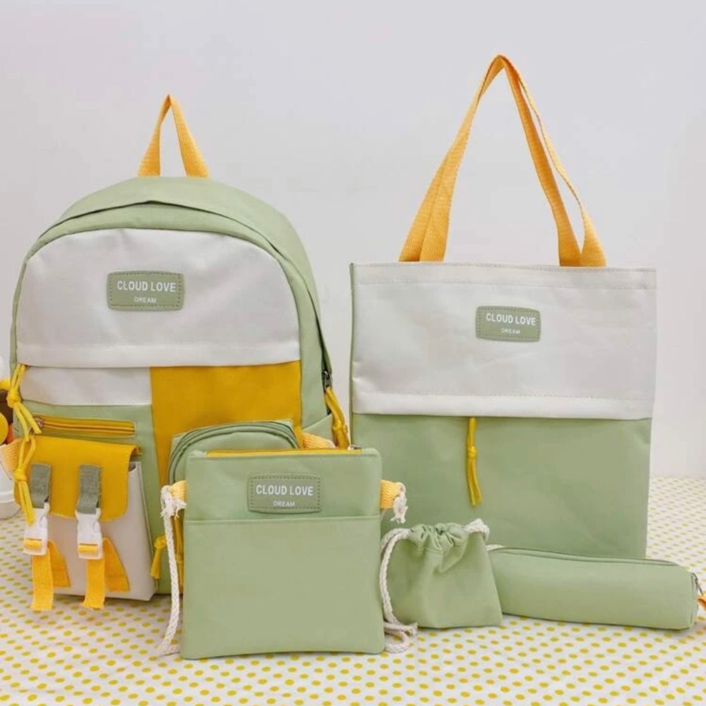 Cloud love backpack set of 5 pcs